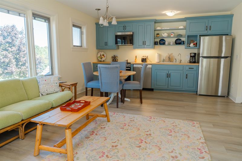 West suite living room and kitchen